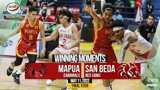 WINNING MOMENT: Mapua Cardinals vs San Beda Red Lions (Final Four) | May 11, 2022 | NCAA Season 97