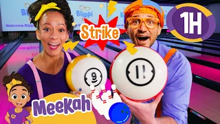 Bowling with Meekah & Blippi | Educational Videos for Kids | Blippi and Meekah Kids TV