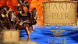 Total War: Rome 2. Пелопонесская война в PUR за Спарту.№1