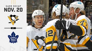 GAME RECAP: Penguins vs. Maple Leafs (11.20.21) | Back-to-back Shutouts