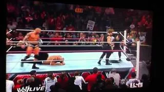 Shield and Randy Orton vs Big Show RAW 11/4/13