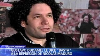 Gustavo Dudamel dice “basta” a la represión de Nicolás Maduro