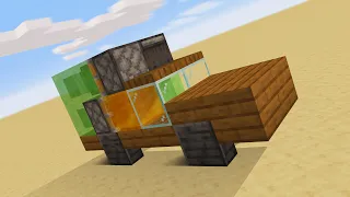 How to make a working car in minecraft java/bedrock