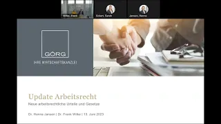 Online-Veranstaltung: Update Arbeitsrecht