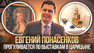 Историк и коллекционер Евгений Понасенков прогуливается по выставкам в Царицыне