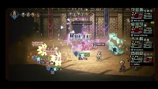 Octopath COTC Revisiting Tikilen with ultimates: 4 turn fight
