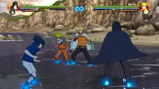 Kid/Adult Naruto Vs Kid/Adult Sasuke Full Battle (4K 60fps) Naruto Storm 4 Next Generations