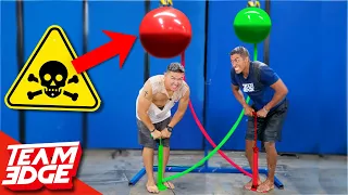 Race to Pop the Nasty Balloon Challenge!! | Don't Let it Pop on You!