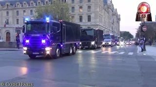 Massive Police Convoy Bank Transfer // Convoi Banque de France
