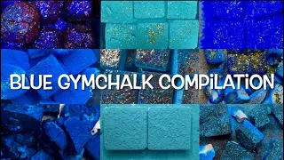 ASMR BLUE DYED & FRESH GYM CHALK COMPILATION | EDIT #gymchalkasmr #sleepaid #stressrelief