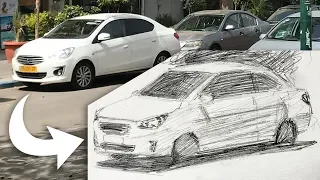 How to Sketch Accurately | Tips on Drawing & Sketching, Measuring, Comparing (Cars)