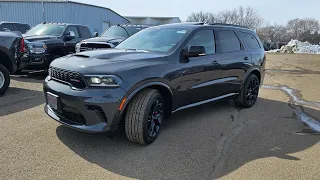 Virtual Tour of the 2024 Dodge Durango R/T  Blacktop with Tow N Go. Painted in Vapor Gray