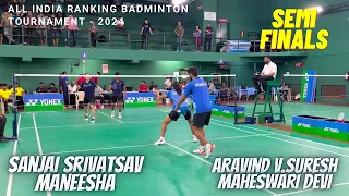 SANJAI SRIVATSAV/MANEESHA vs ARAVIND V.SURESH/MAHESHWARI || All India Nationals - Bangalore 2024