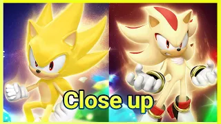 Sonic Forces: Speed Battle - Super Shadow & Super Sonic Transformation close up. #shorts