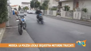 Modica, la polizia locale sequestra motorini truccati