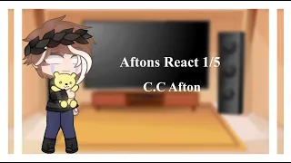 Aftons React to C.C Afton || 1/5 || Gacha Club