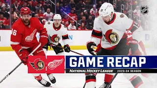 Senators @ Red Wings 1/31 | NHL Highlights 2024