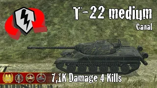 T-22 medium  |  7,1K Damage 4 Kills  |  WoT Blitz Replays