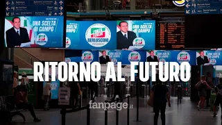 Berlusconi punta sulla nostalgia, l'inno di Forza Italia non stop nelle stazioni di Milano