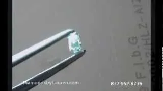 SOLD-Natural Blue Green Diamond- remarkable color