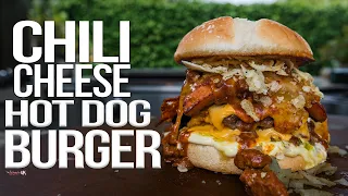 Chili Cheese Hot Dog Burger | SAM THE COOKING GUY 4K