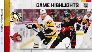 Penguins @ Senators 1/18 | NHL Highlights 2023