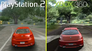 Test Drive Unlimited PS2 vs Xbox 360 Graphics Comparison