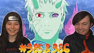 My Girlfriend REACTS to Naruto Shippuden EP 385 & 386! (Reaction/Review)
