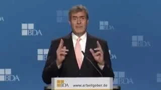 Arbeitgeberpräsident Kramer auf dem Deutschen Arbeitgebertag 2014