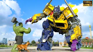 Transformers Prime #2024 - Optimus Prime vs Hulk Full Fight | Paramount Pictures [HD]