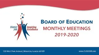 October 28, 2020 - CUSD200 Board of Education Committee of the Whole Meeting (LIVE)