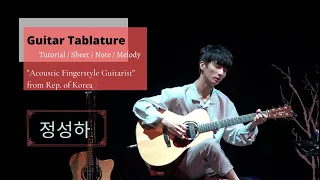 Guitar TAB (Sungha Jung) Set Fire To The Rain -  Adele | Tutorial / Sheet / Lesson #iMn