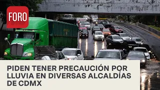 Lluvia en CDMX causa afectaciones en varias alcaldías - Las Noticias