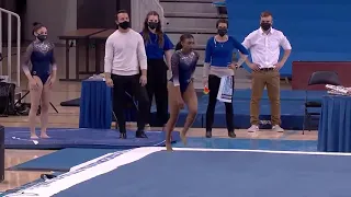 UCLA senior gymnast Nia Dennis performed an epic floor routine celebrating "Black Excellence"