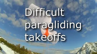 Crazy paragliding takeoff compilation | Hike&Fly with an EN D