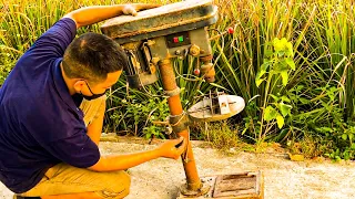 Restoring an Old Drill Press to Glory // Step-By-Step Instructions For Restoring A Rusty Drill