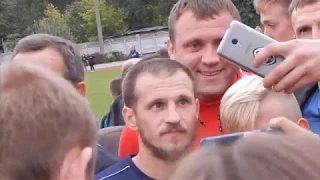 Ветераны мелитопольского футбола против звезд украинского футбола.29 сентября 2018 год