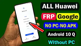 All Huawei FRP Unlock/Google Account Bypass/Reset Frp Lock Android 10/NO PC NO SIM New Method 2021 |