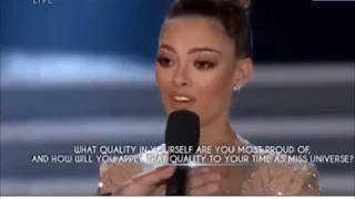 Miss Universe 2017 Demi Leigh Nel Peters's Winning Answer & Crowning Moment