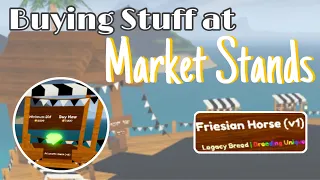 BUYING Stuff at MARKET STANDS in WILD HORSE ISLANDS! Ep. 1💰🐴❤️