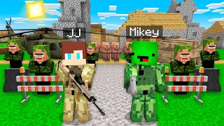 How Mikey & JJ Became Military Officer in Minecraft Challenge (Maizen Mazien Mizen)