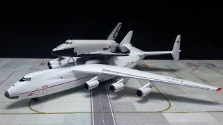 1/400 Antonov AN-225 Mriya & RKK Energiya Buran space shuttle by Herpa diecast