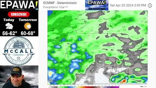 Friday April 19th, 2024 video forecast