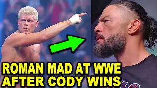 Roman Reigns Mad at WWE After Cody Rhodes Wins Royal Rumble 2024 Match - WWE News