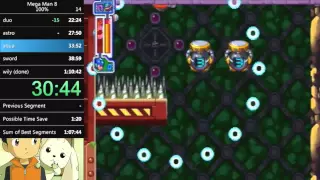 Mega Man 8 100% Speedrun in 1:08:41