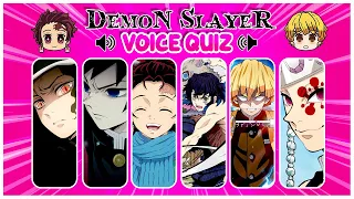 Demon Slayer Voice Quiz | Guess the character voice | Kimetsu no Yaiba Quiz