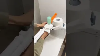 toy gun using toilet paper