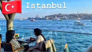 005 Стамбул Босфор Самый красивый вид / Станция Каракей Стамбул / Кафе с панорамным видом на Босфор