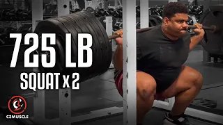 725 lb Squat x 2 | @C3Muscle