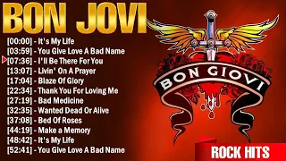 Bon Jovi Greatest Hits Full Album ~ Best Rock Songs Playlist Ever